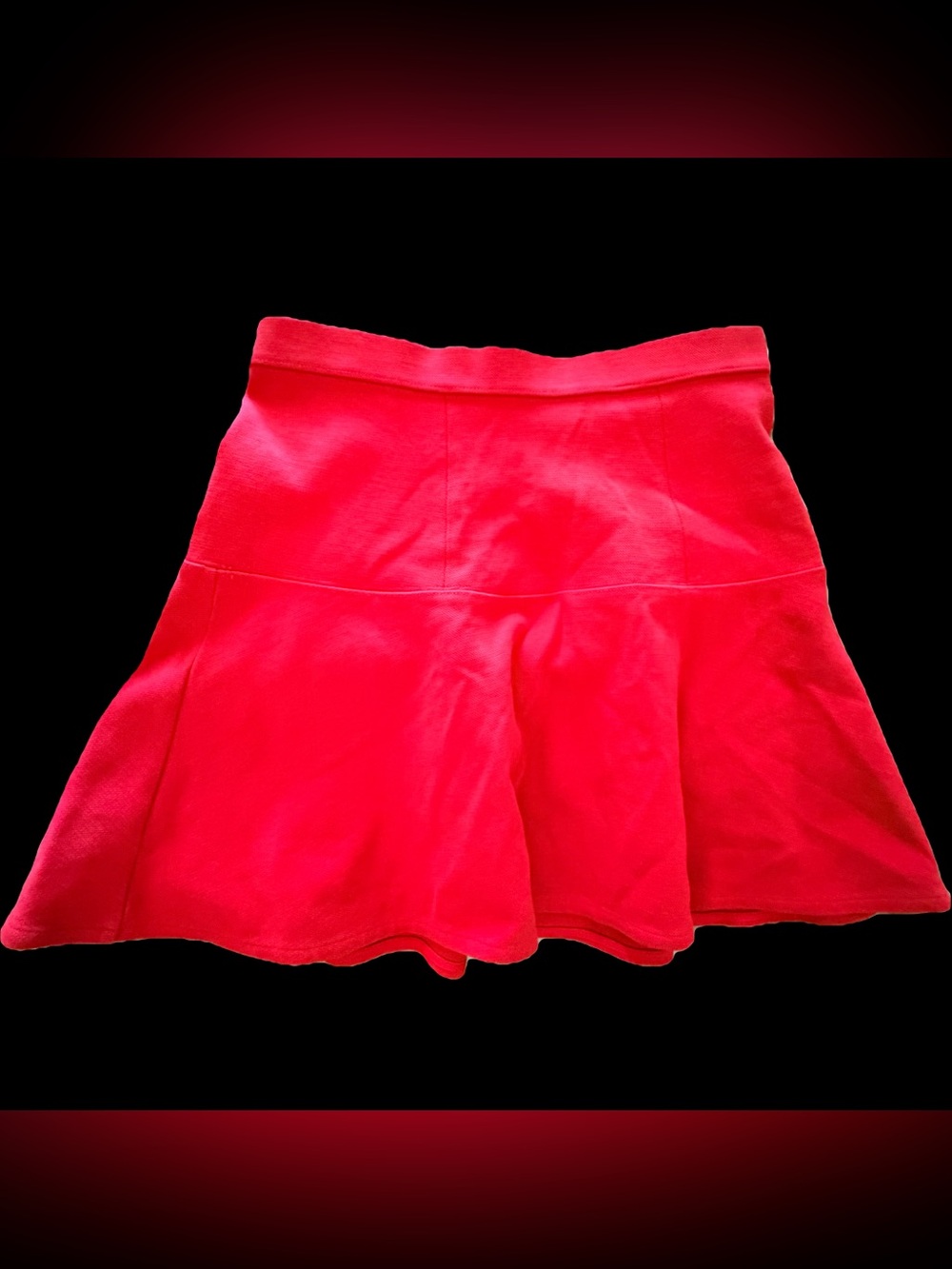 Madewell Vibrant Red Circle Skirt